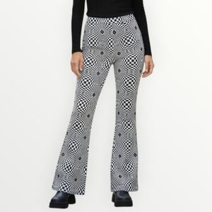 Escada Optical Illusion Flare Pants size 34